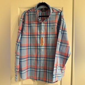Mens Vineyard vine long-leave  button down shirt new with tags